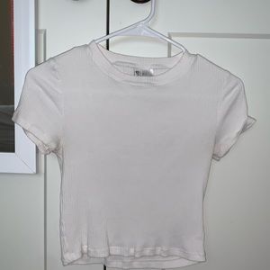 h&m ribbed crop top
